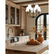 Tova 5 Light 22.5 inch Matte Black Chandelier Ceiling Light