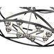 Malcalester 8 Light 30 inch Matte Black and Brushed Nickel Chandelier Ceiling Light