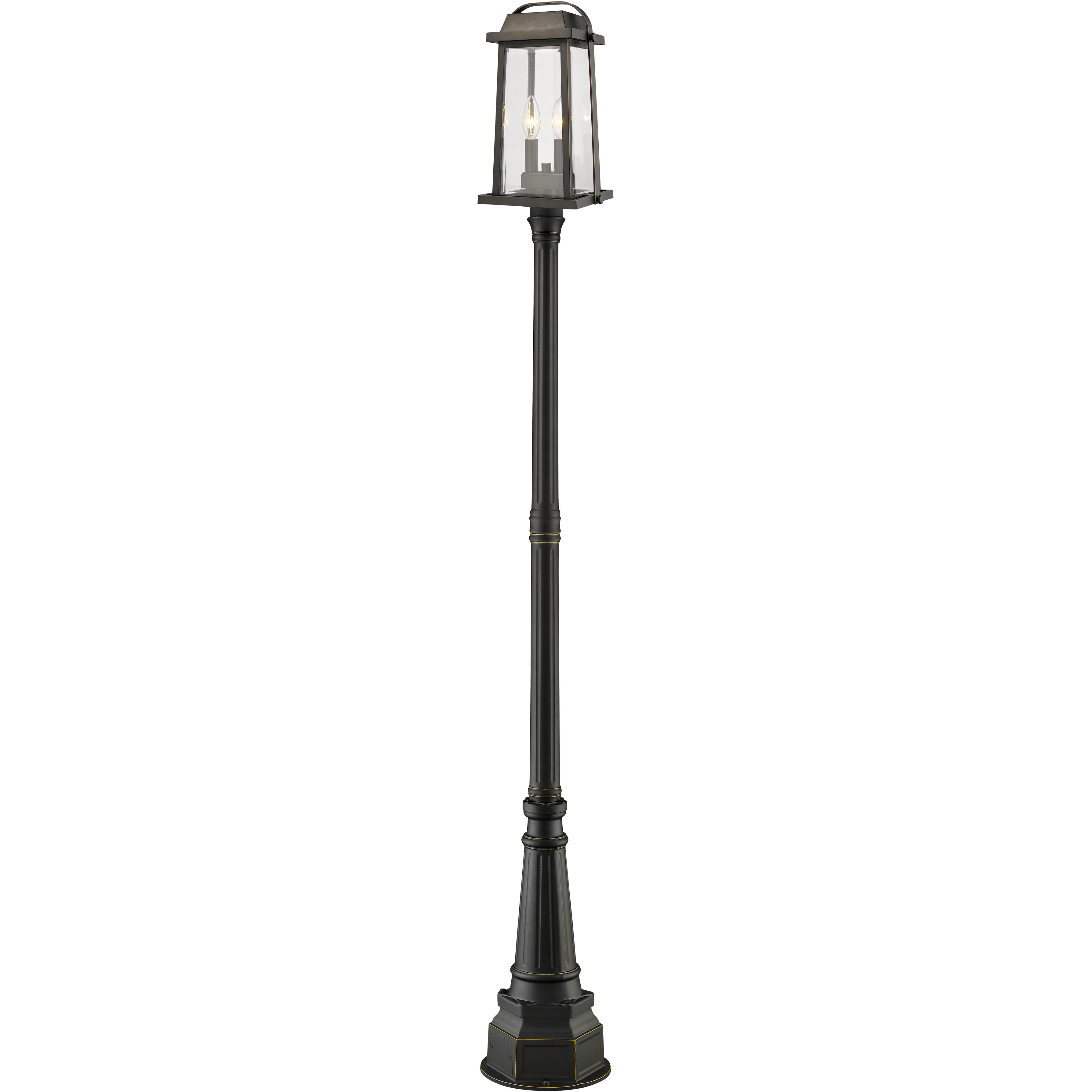 Millworks 2 Light 14.25 inch Post Light & Accessory