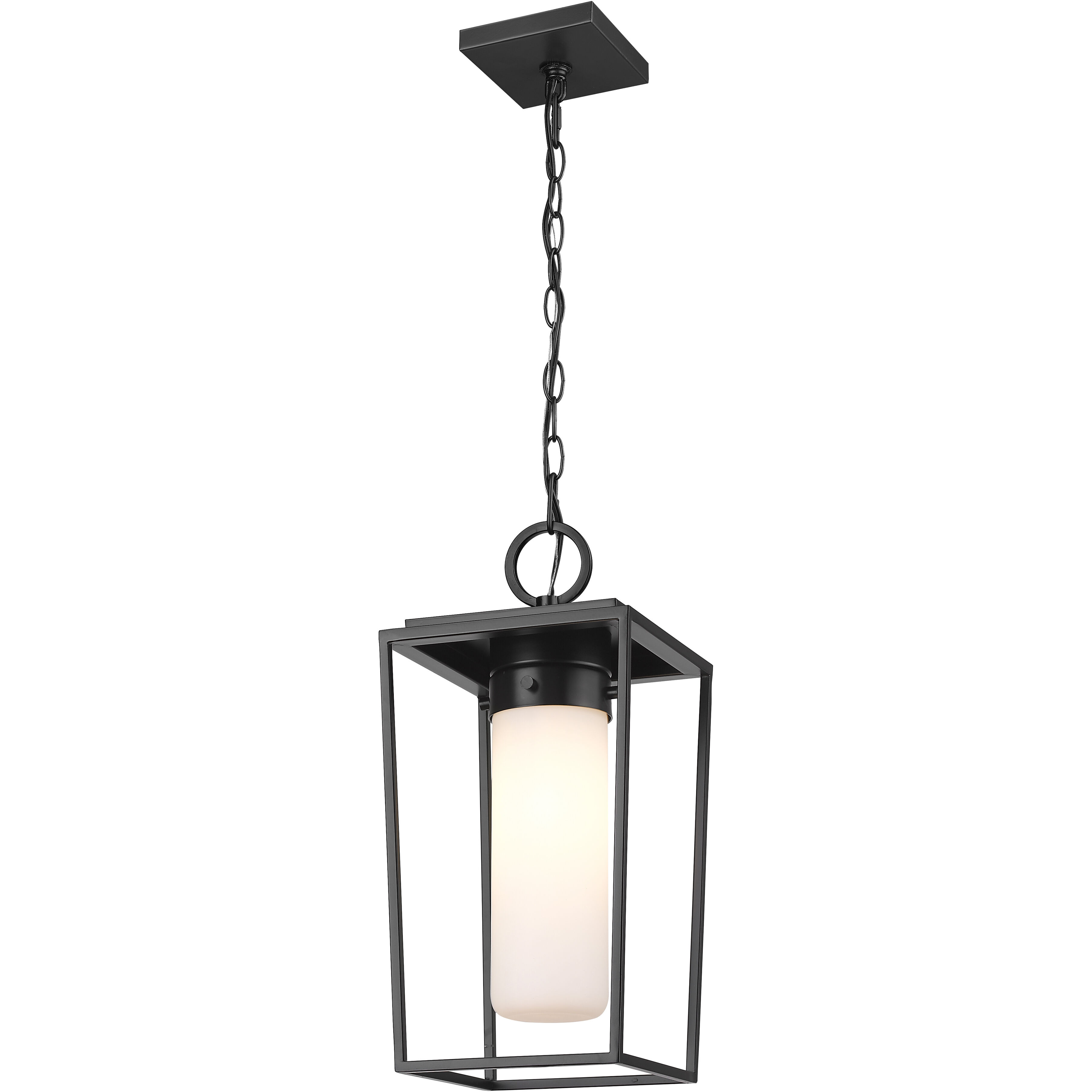 Sheridan 1 Light 8 inch Black Outdoor Chain Mount Ceiling Fixture