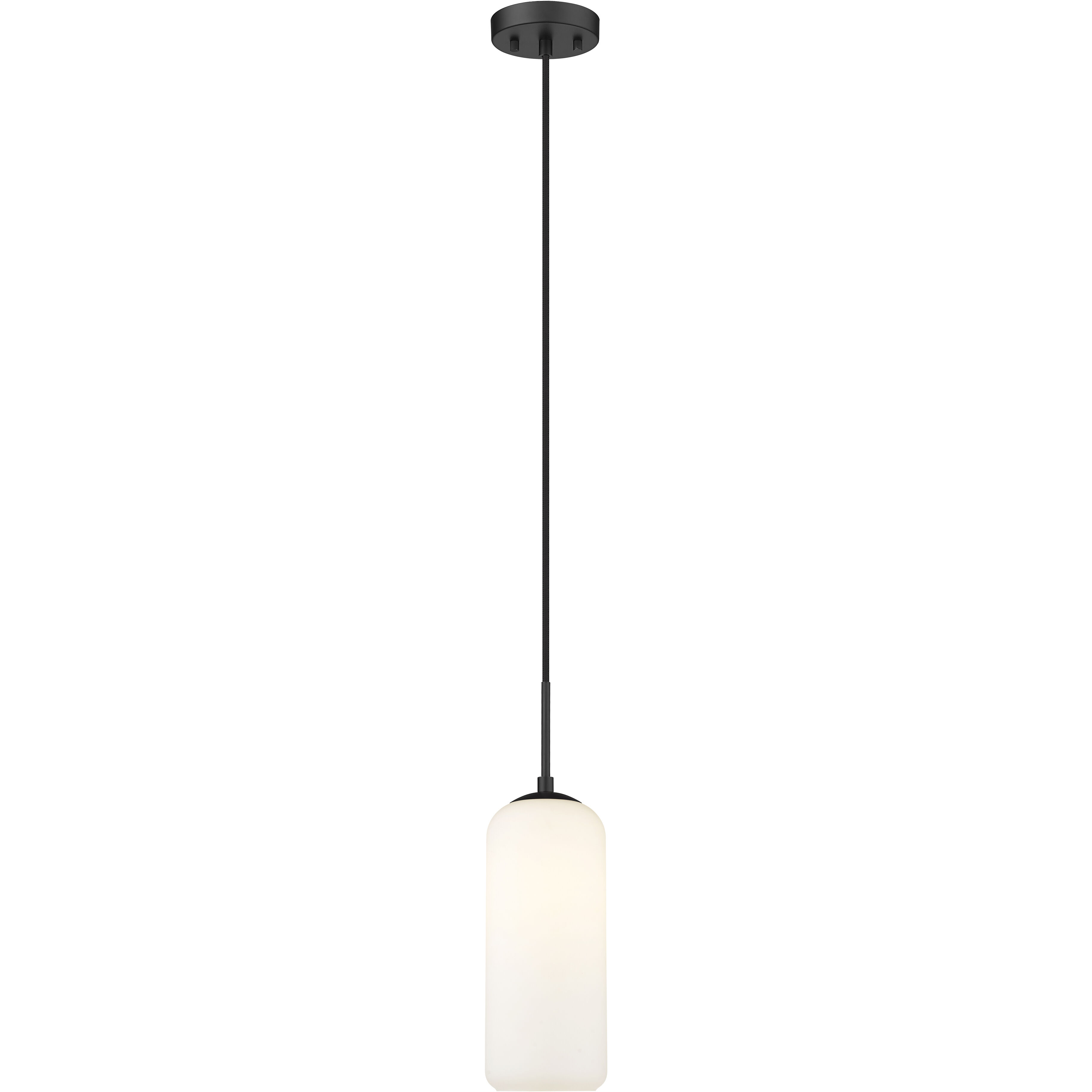 Monty 1 Light 5.25 inch Matte Black Pendant Ceiling Light