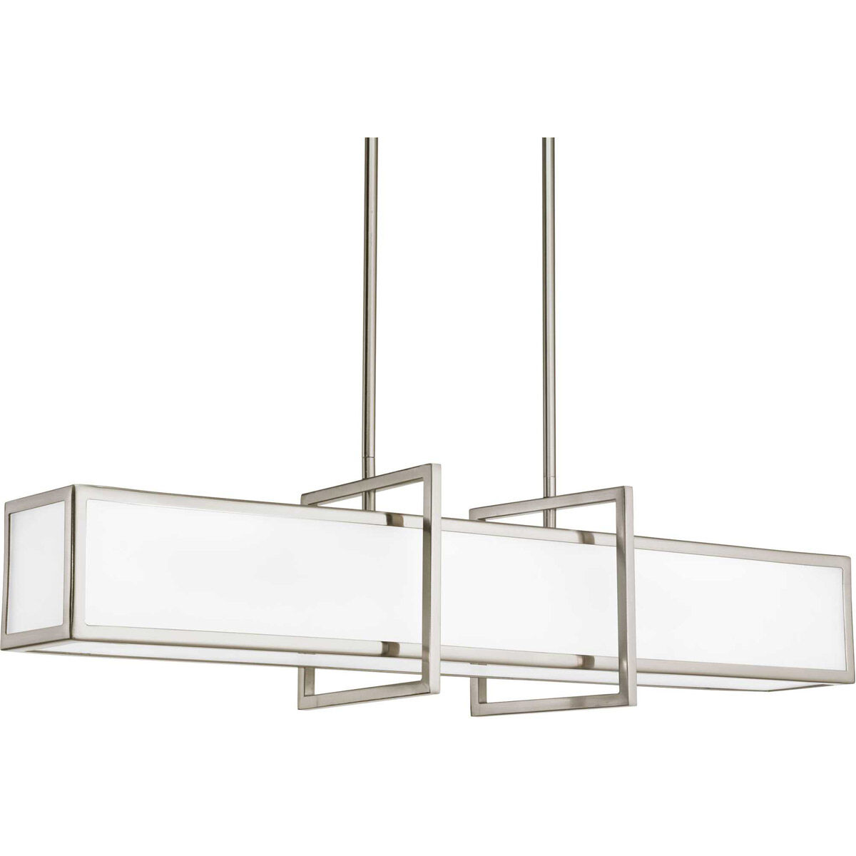 Haven 4 Light 34 inch Brushed Nickel Linear Pendant Ceiling Light