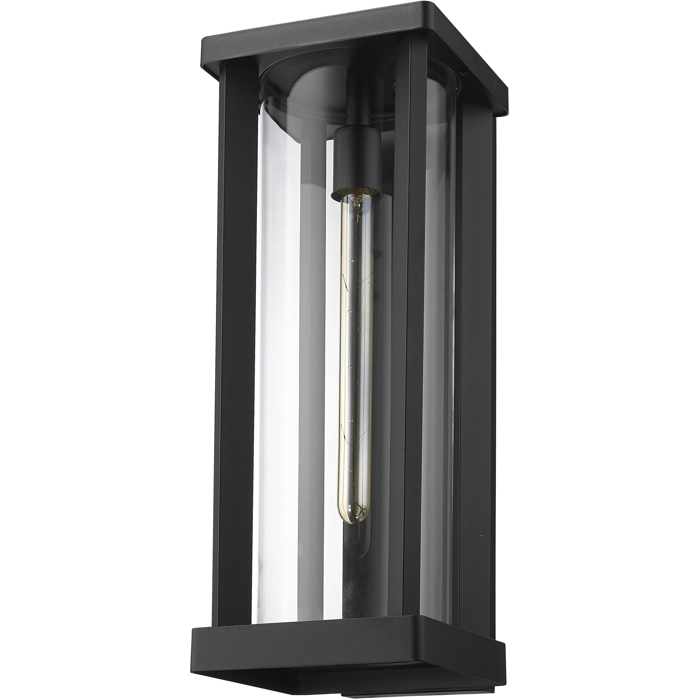 Glenwood 1 Light 20.25 inch Black Outdoor Wall Light