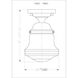 Vaughn 1 Light 6 inch Bronze Flush Mount Ceiling Light