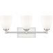 Oren 3 Light 24 inch Brushed Nickel Bath Vanity Light Wall Light