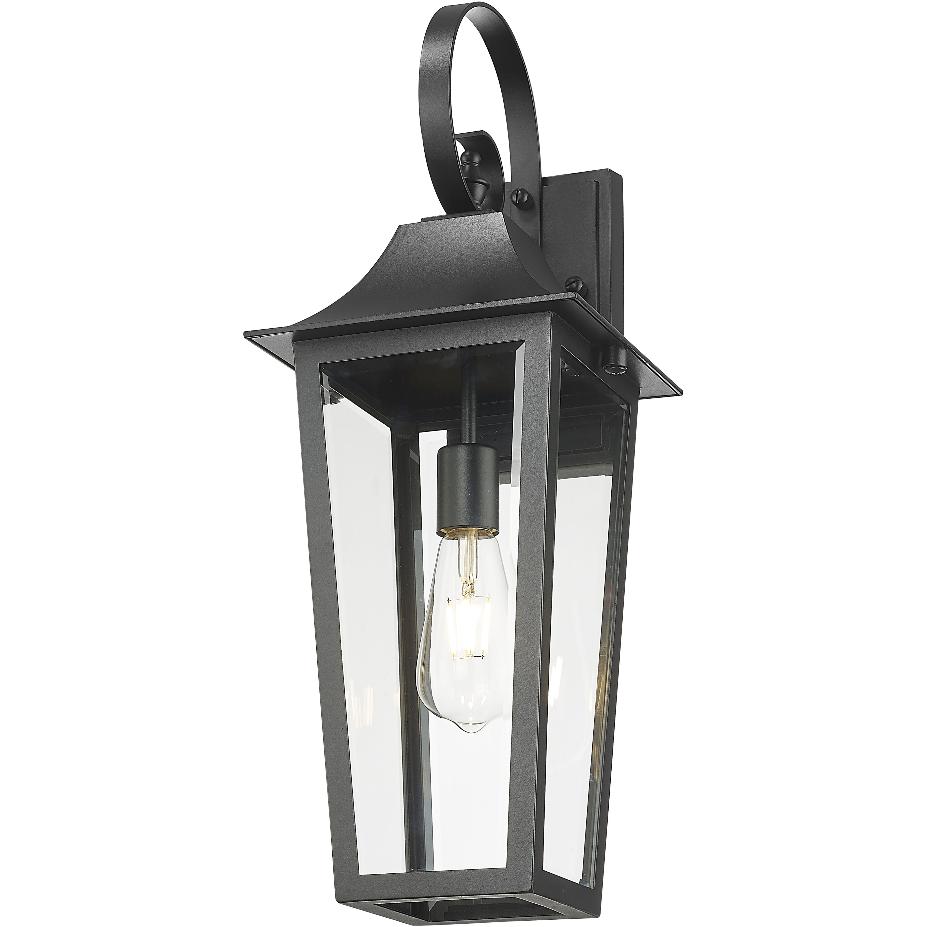 Gannon Outdoor Wall Light in Black, G9