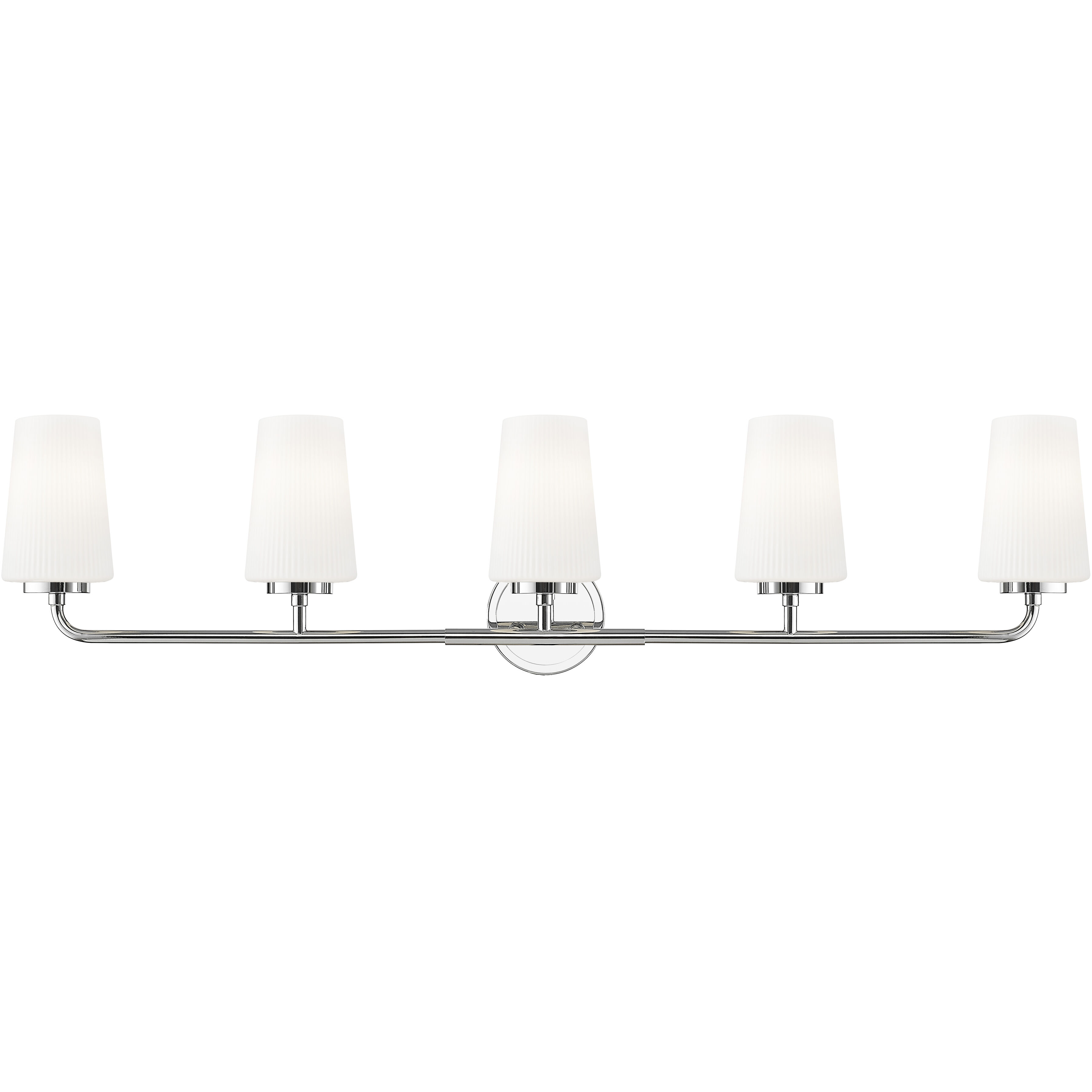 Montford 5 Light 40 inch Chrome Bath Vanity Light Wall Light