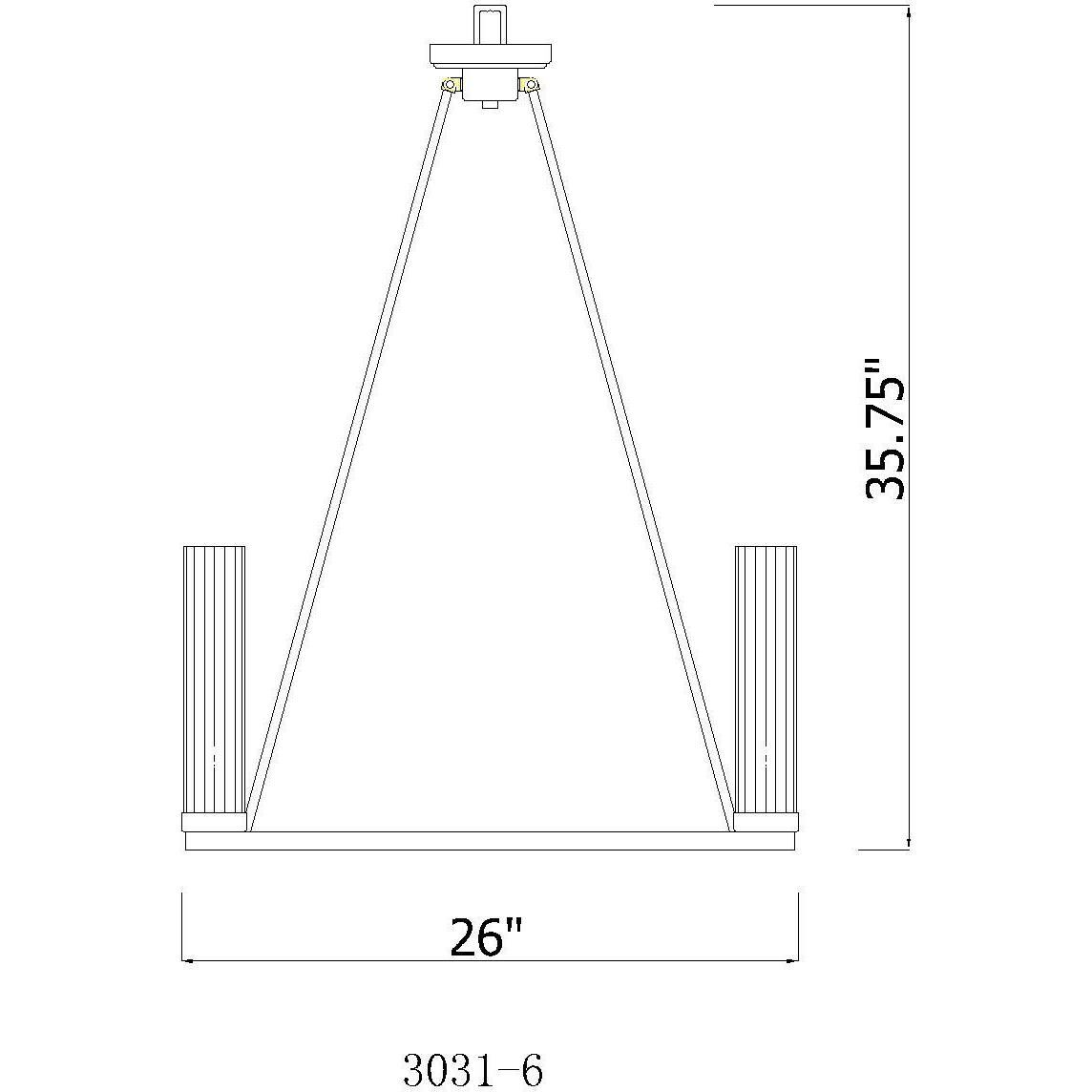 Beau 6 Light 26 inch Polished Nickel Chandelier Ceiling Light