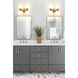Artemis 4 Light 13 inch Modern Gold Vanity Wall Light