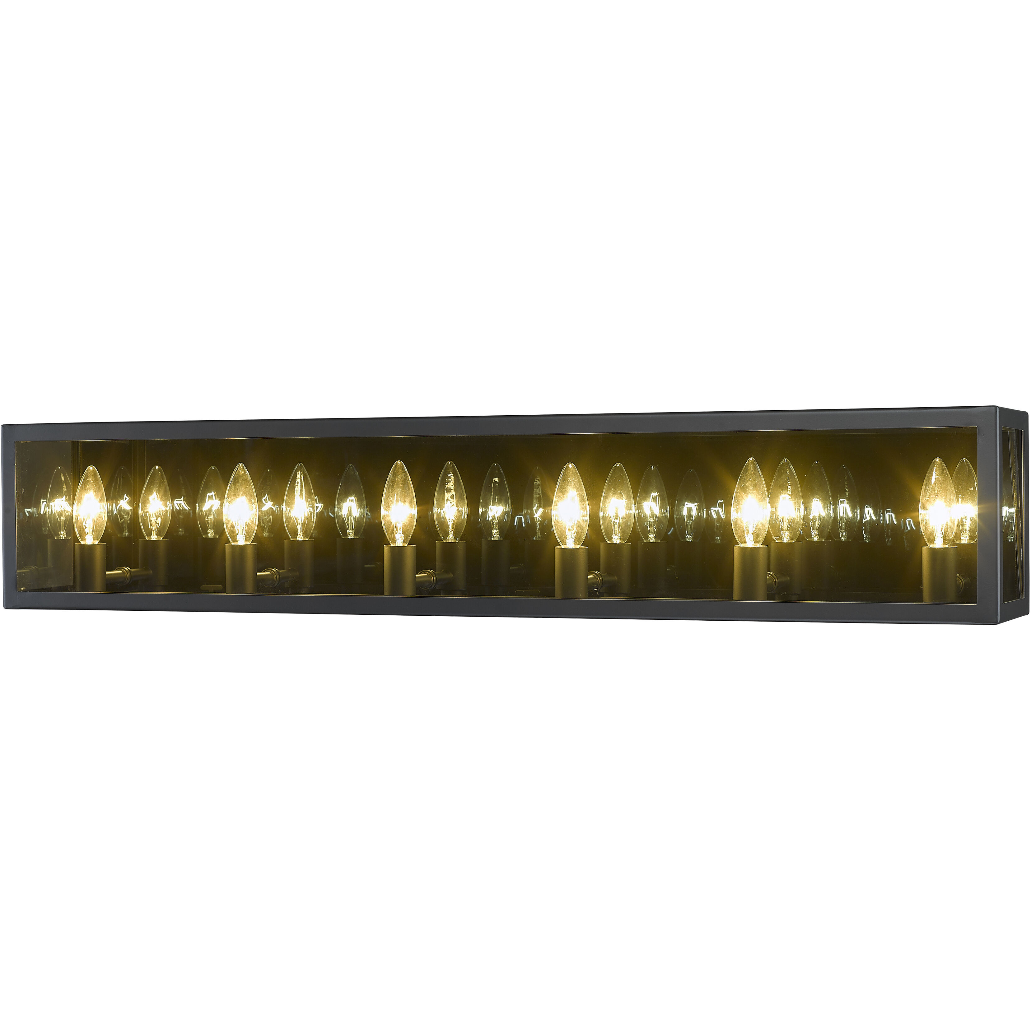 Infinity 6 Light 36 inch Misty Charcoal Vanity Wall Light