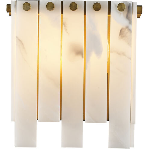 Viviana 2 Light 8 inch Rubbed Brass Wall Sconce Wall Light