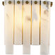 Viviana 2 Light 7.5 inch Rubbed Brass Wall Sconce Wall Light