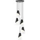 Aimie 5 Light 12 inch Matte Black Chandelier Ceiling Light