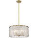 Glacier 5 Light 19 inch Modern Gold Pendant Ceiling Light