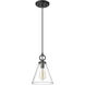 Harper 1 Light 8 inch Matte Black Pendant Ceiling Light