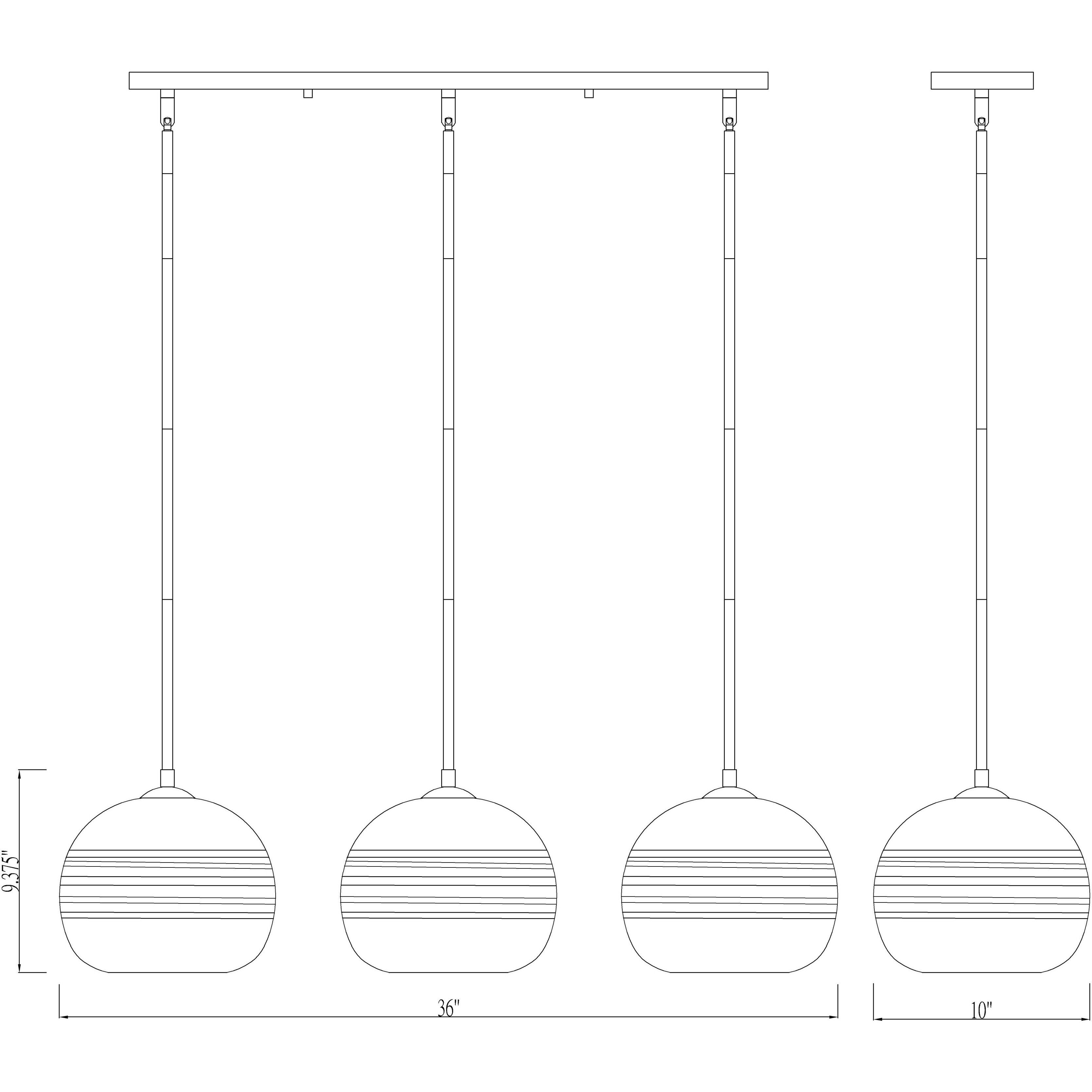 Harmony 3 Light 36 inch Olde Brass Linear Chandelier Ceiling Light