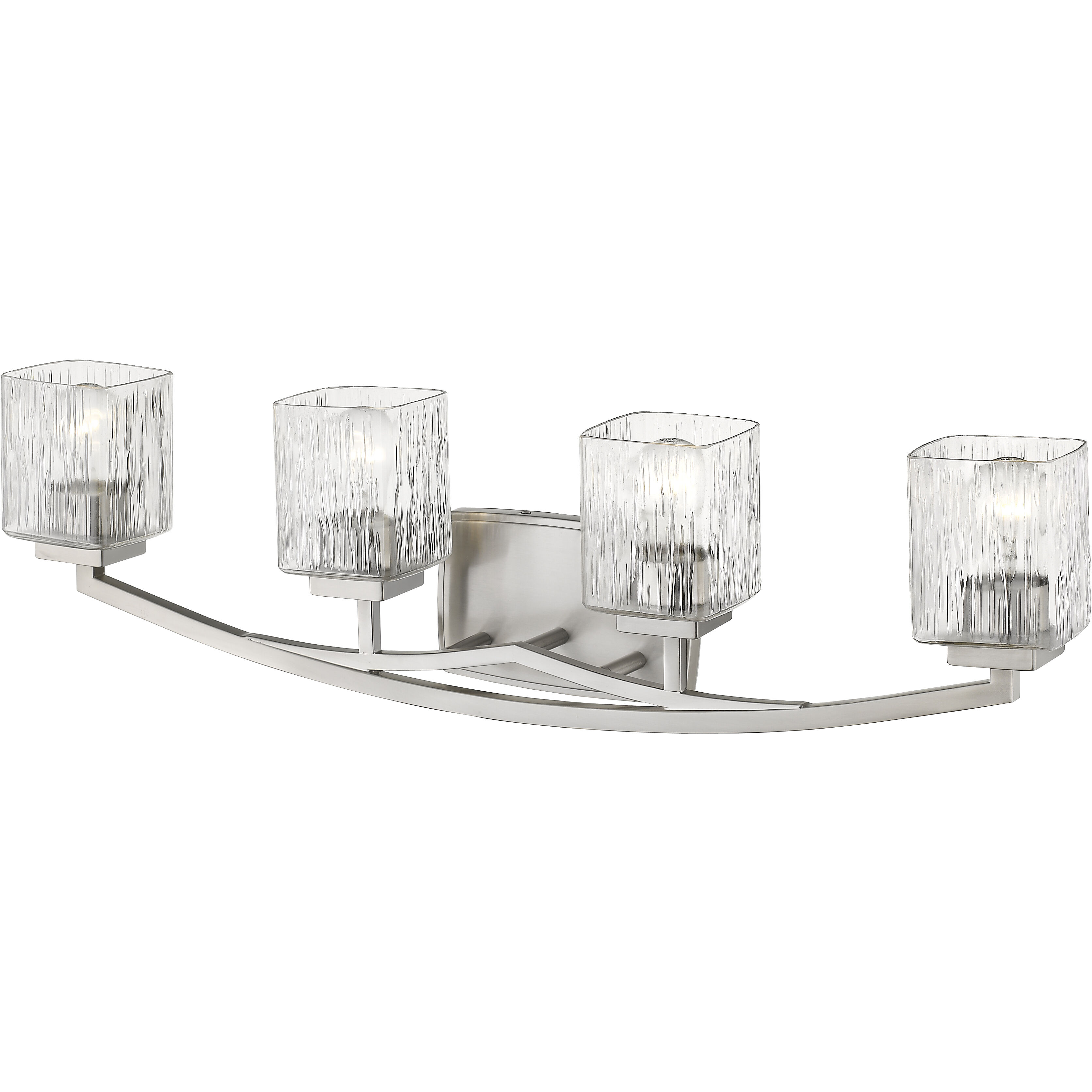 Zaid 4 Light 32 inch Brushed Nickel Vanity Wall Light