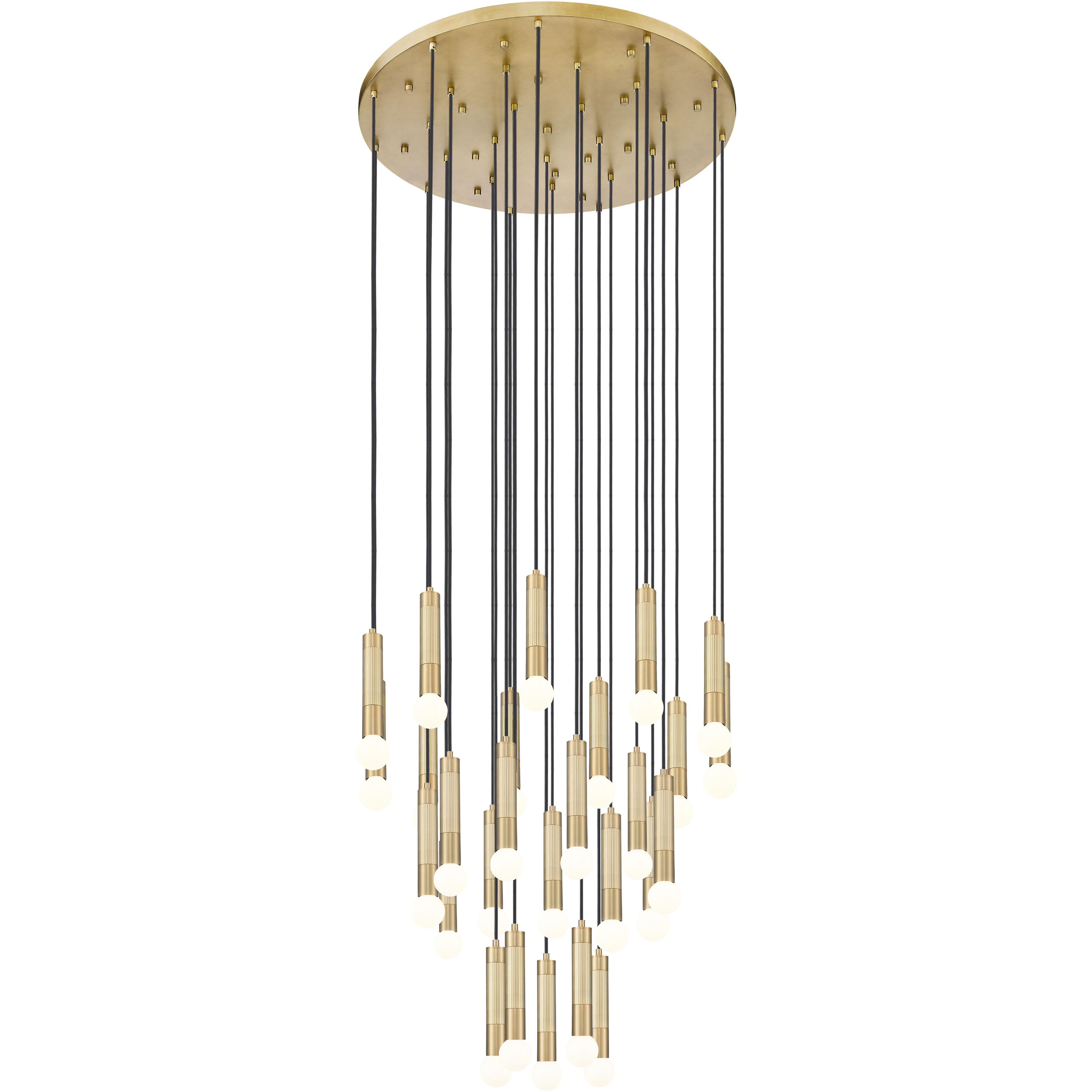 Stari 27 Light 36 inch Modern Gold Chandelier Ceiling Light