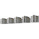 Fortuna LED 36.22 inch Chrome Vanity Wall Light in 5