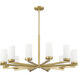 Danica 12 Light 39 inch Modern Gold Chandelier Ceiling Light