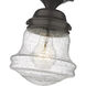 Vaughn 1 Light 6 inch Bronze Flush Mount Ceiling Light