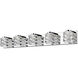 Dawson LED 36.22 inch Chrome Vanity Wall Light in 5, 9.7