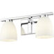 Naya 2 Light 16 inch Chrome Bath Vanity Light Wall Light