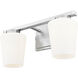 Nextra 2 Light 16 inch Brushed Nickel Bath Vanity Wall Light