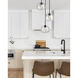 Chloe 3 Light 20 inch Matte Black Chandelier Ceiling Light
