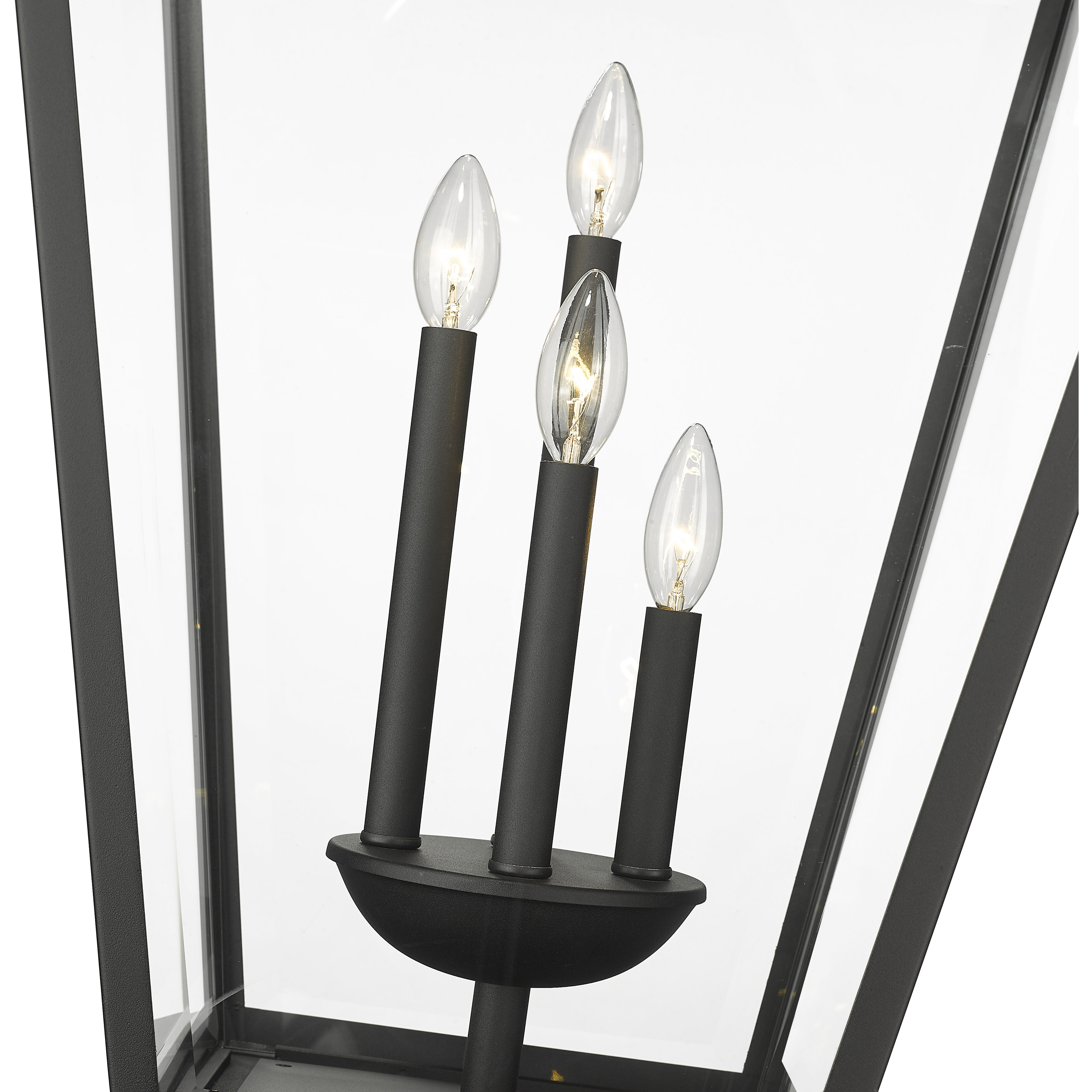 Talbot 4 Light 36.75 inch Black Outdoor Pier Mounted Fixture