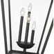 Talbot 4 Light 36.75 inch Black Outdoor Pier Mounted Fixture