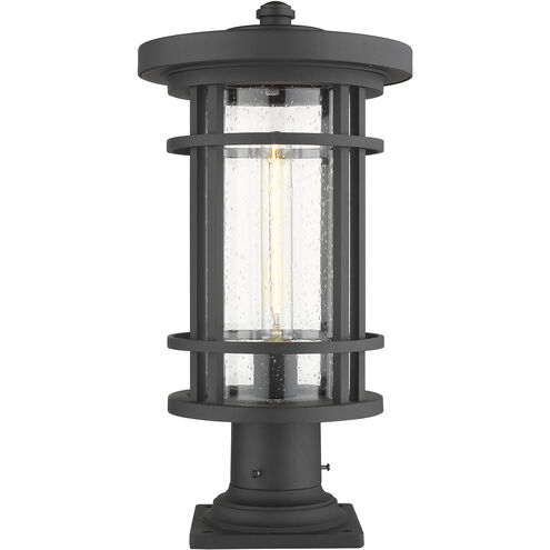 Jordan 1 Light 19.75 inch Black Outdoor Pier Mounted Fixture