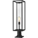 Dunbroch 1 Light 29.75 inch Black Outdoor Pier Mounted Fixture