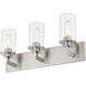 Savannah 3 Light 23 inch Brushed Nickel Vanity Wall Light