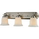 Lagoon 3 Light 24 inch Brushed Nickel Vanity Wall Light