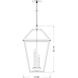 Talbot 4 Light 19.5 inch Oil Rubbed Bronze Outdoor Chain Mount Ceiling Fixture