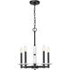 Kaden 5 Light 18 inch Matte Black Chandelier Ceiling Light