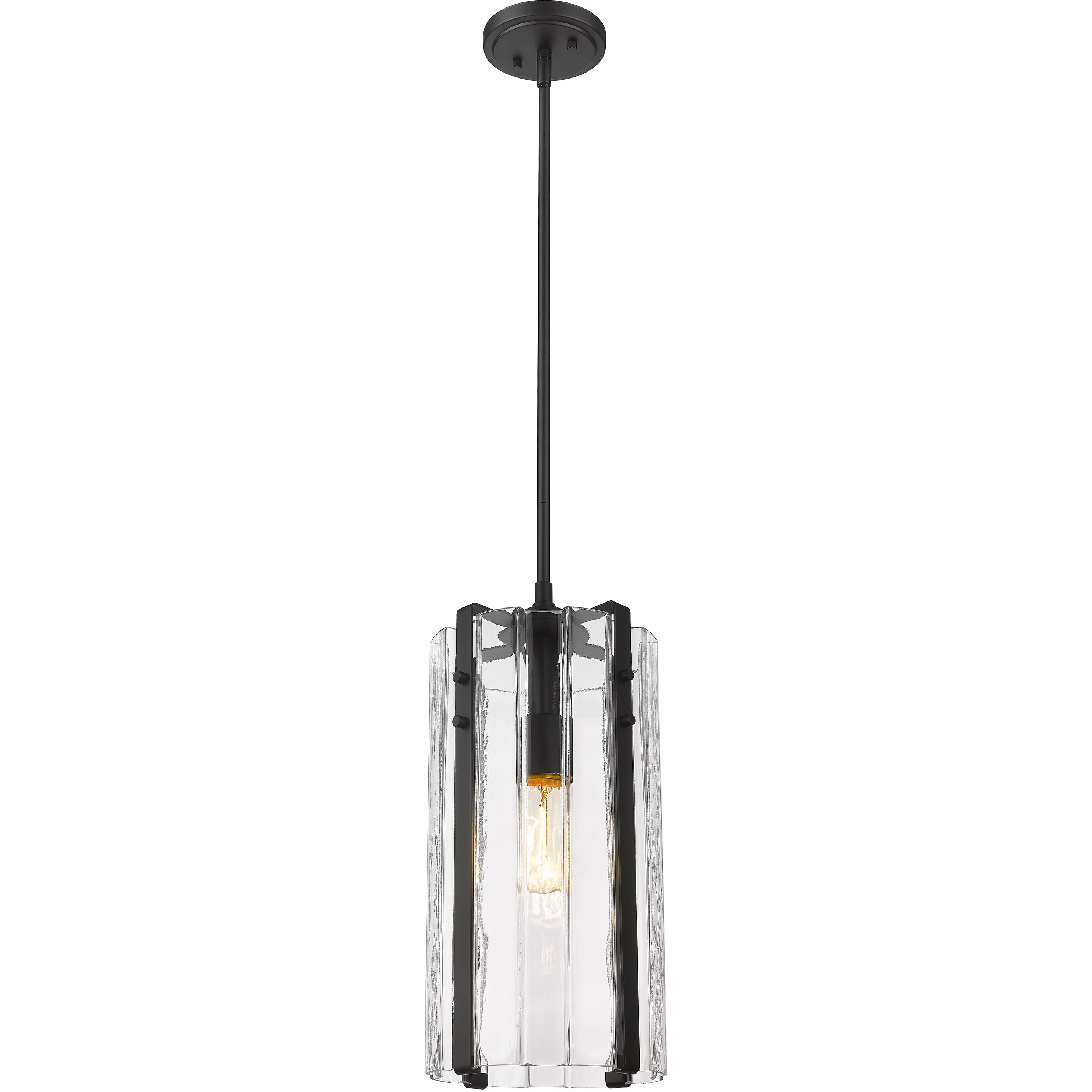 Alverton 1 Light 8 inch Matte Black Pendant Ceiling Light