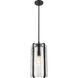 Alverton 1 Light 8 inch Matte Black Pendant Ceiling Light