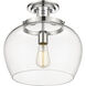 Joliet 1 Light 13 inch Chrome Semi Flush Mount Ceiling Light