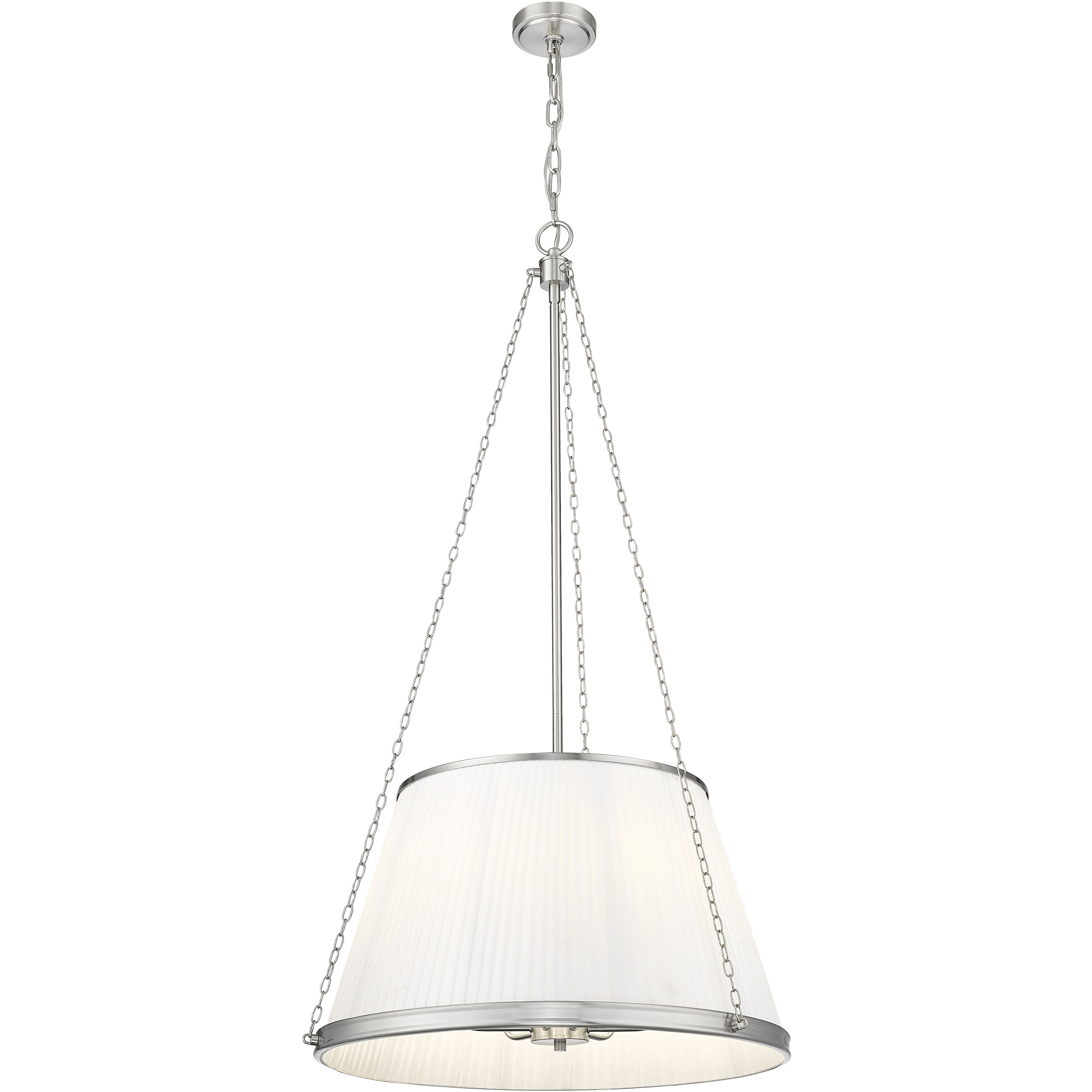 Madeline 6 Light 24 inch Brushed Nickel Pendant Ceiling Light