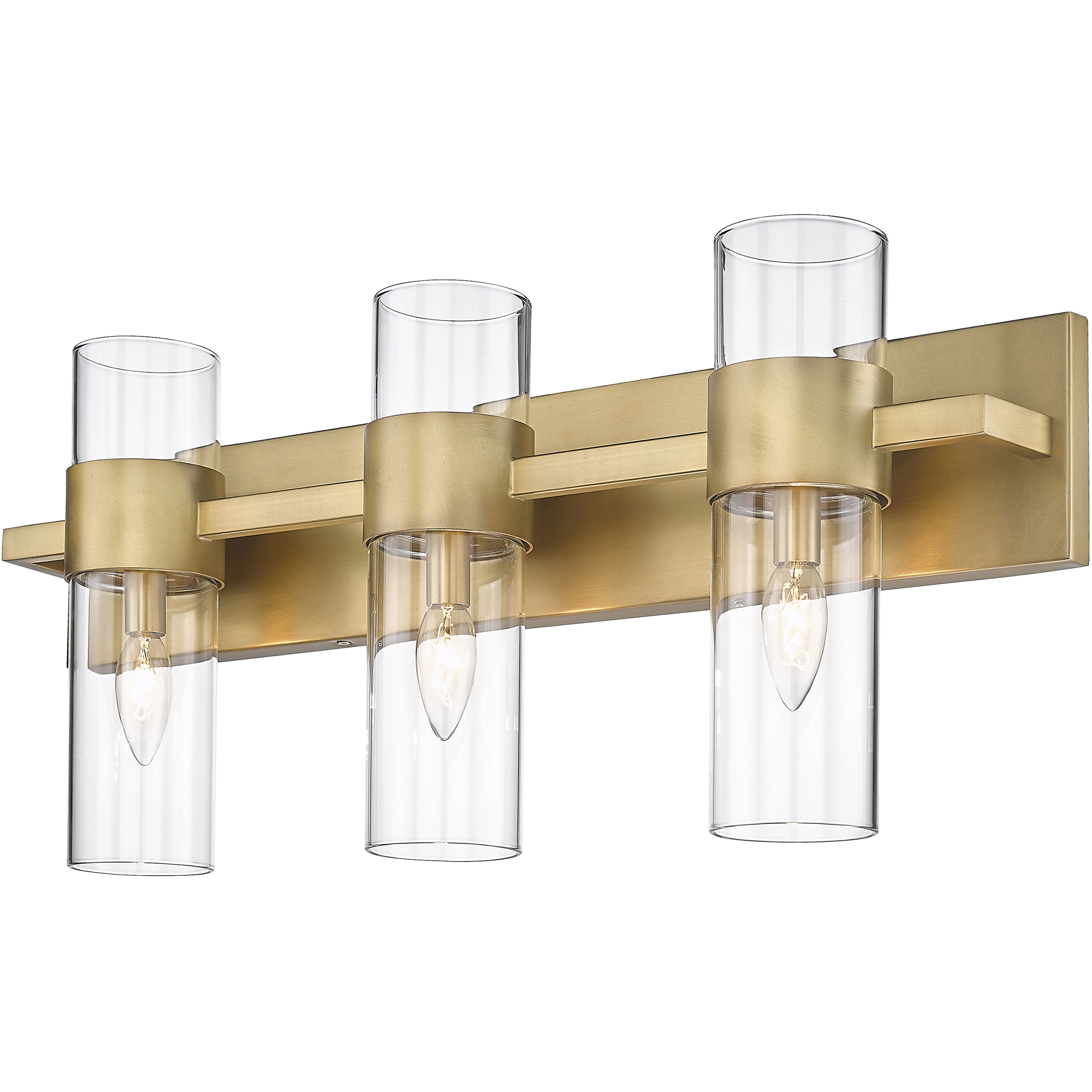 Lawson 3 Light 25 inch Rubbed Brass Vanity Wall Light in Rubbed Bronze