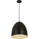 Z-Studio 3 Light 19 inch Satin Black Pendant Ceiling Light in Matte Black