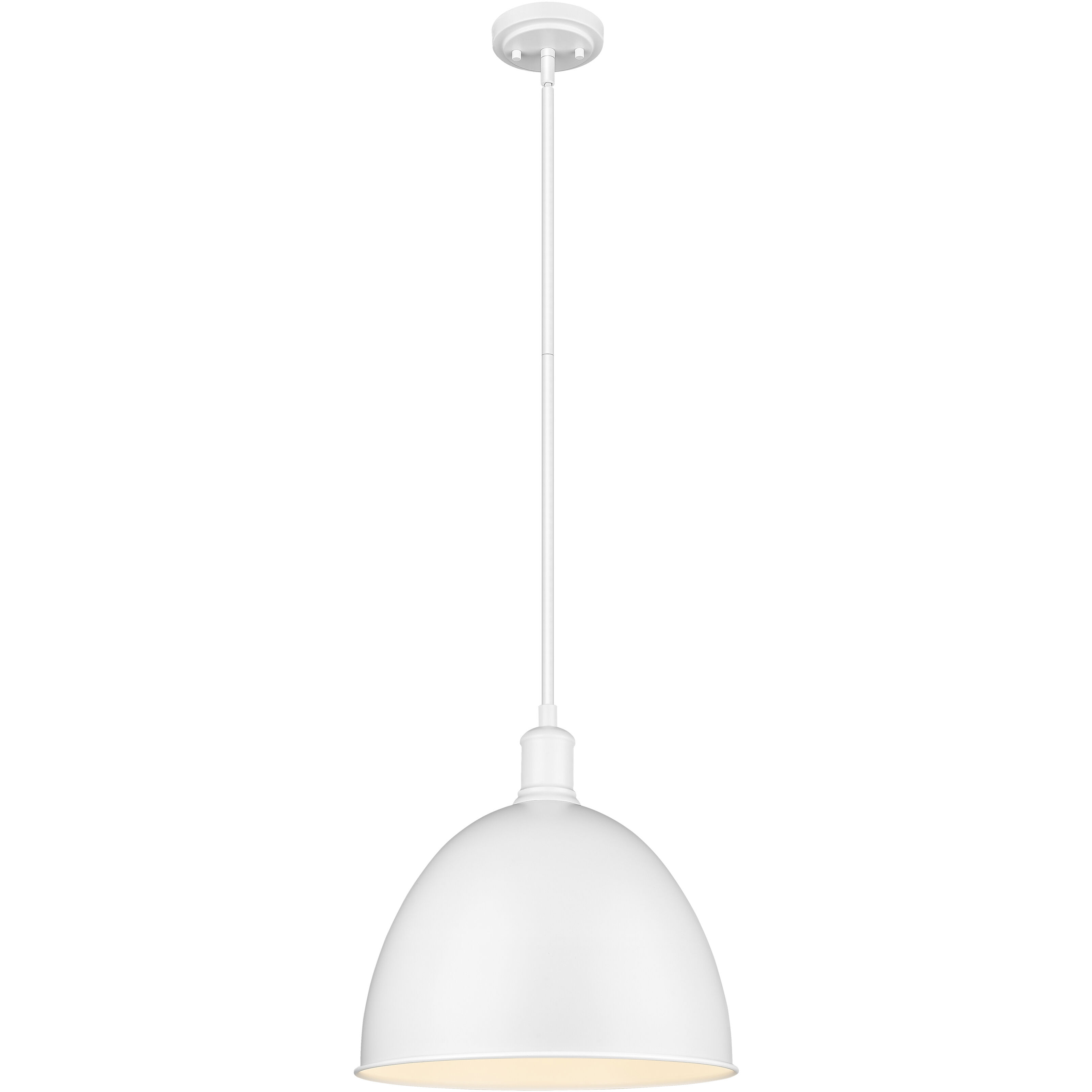 Sawyer 1 Light 12.5 inch Satin White Pendant Ceiling Light