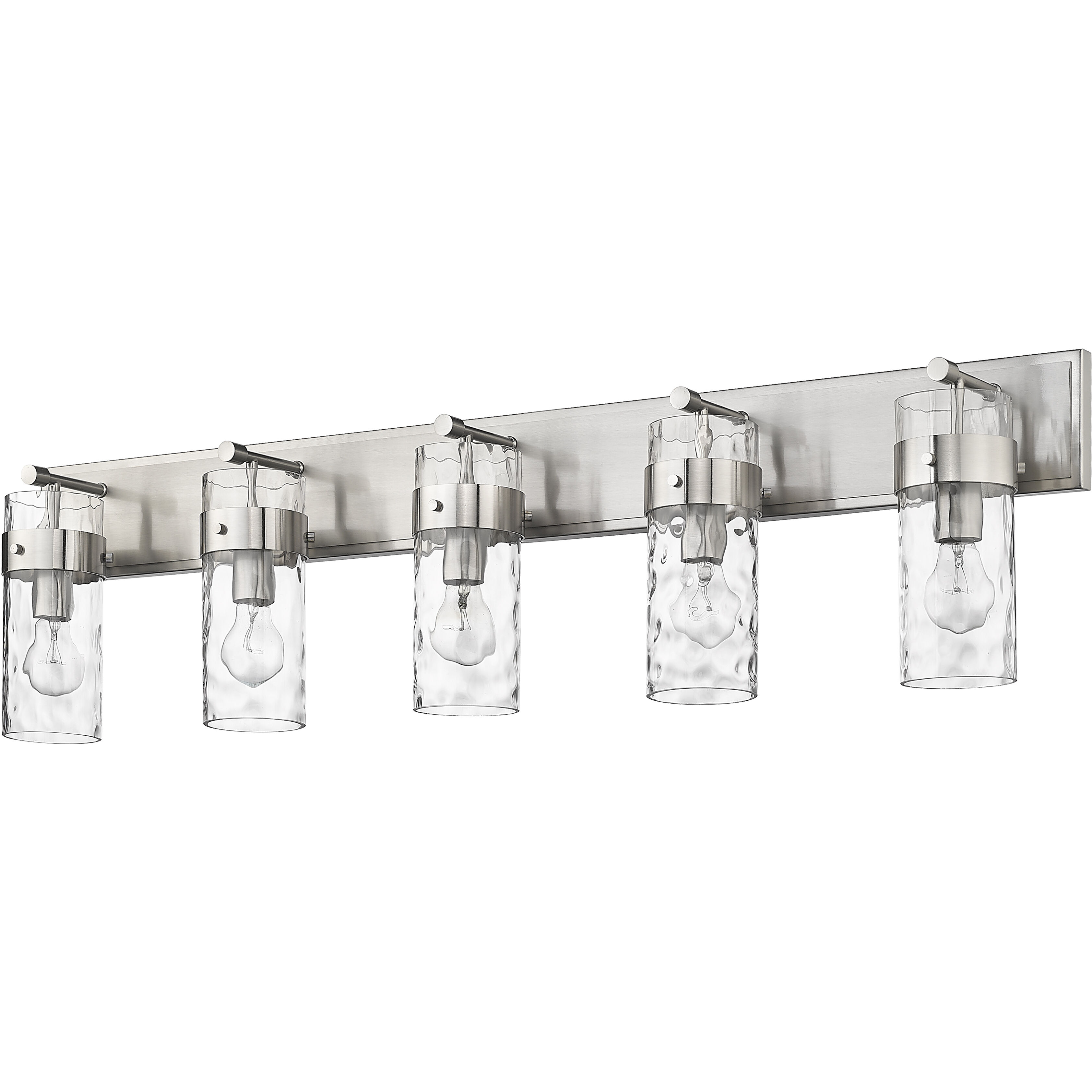 Fontaine 5 Light 44 inch Brushed Nickel Vanity Wall Light