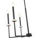 Gaultier 6 Light 27.25 inch Matte Black and Mondern Gold Chandelier Ceiling Light in Matte Black and Modern Gold