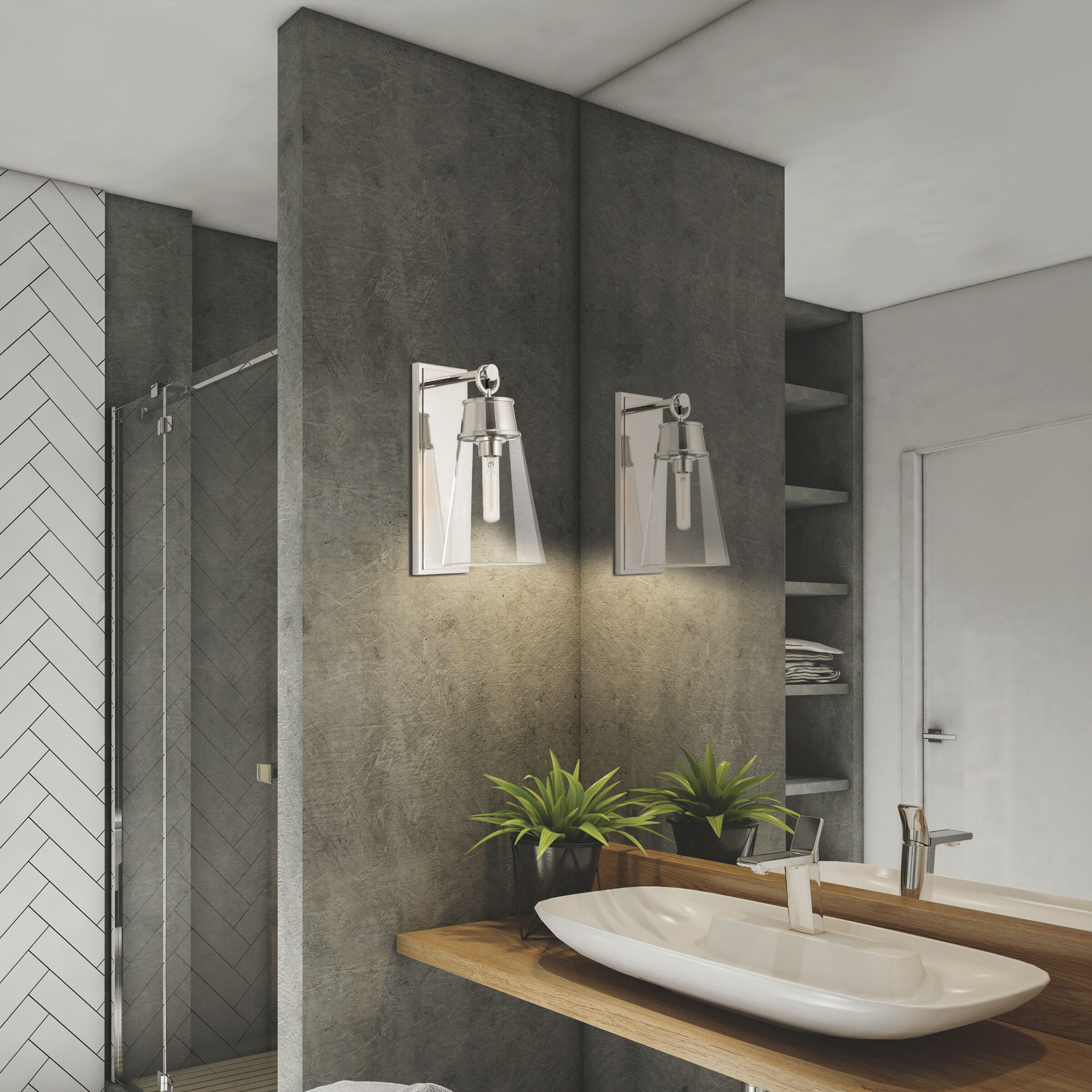 Wentworth 1 Light 7.5 inch Polished Nickel Wall Sconce Wall Light