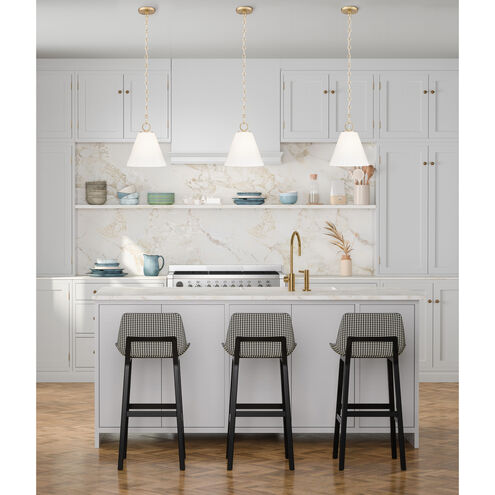 Alaric 1 Light 10 inch Modern Gold Pendant Ceiling Light