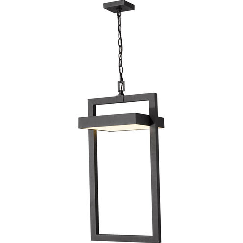 Luttrel LED 12 inch Black Outdoor Chain Mount Ceiling Fixture