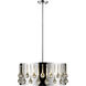 Oberon 5 Light 21 inch Chrome Pendant Ceiling Light